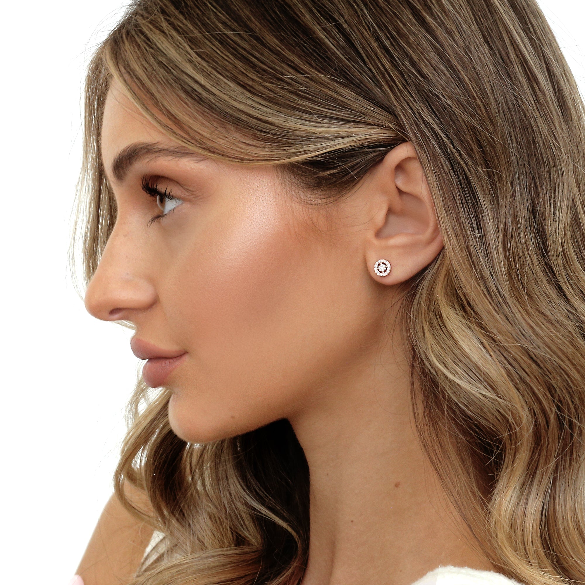 Olivia Earrings Mini Rose Gold