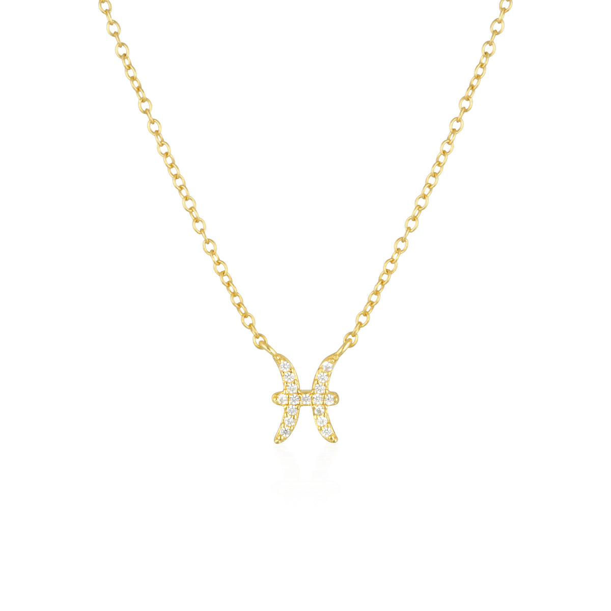 Pisces Charm Necklace-zoom-8