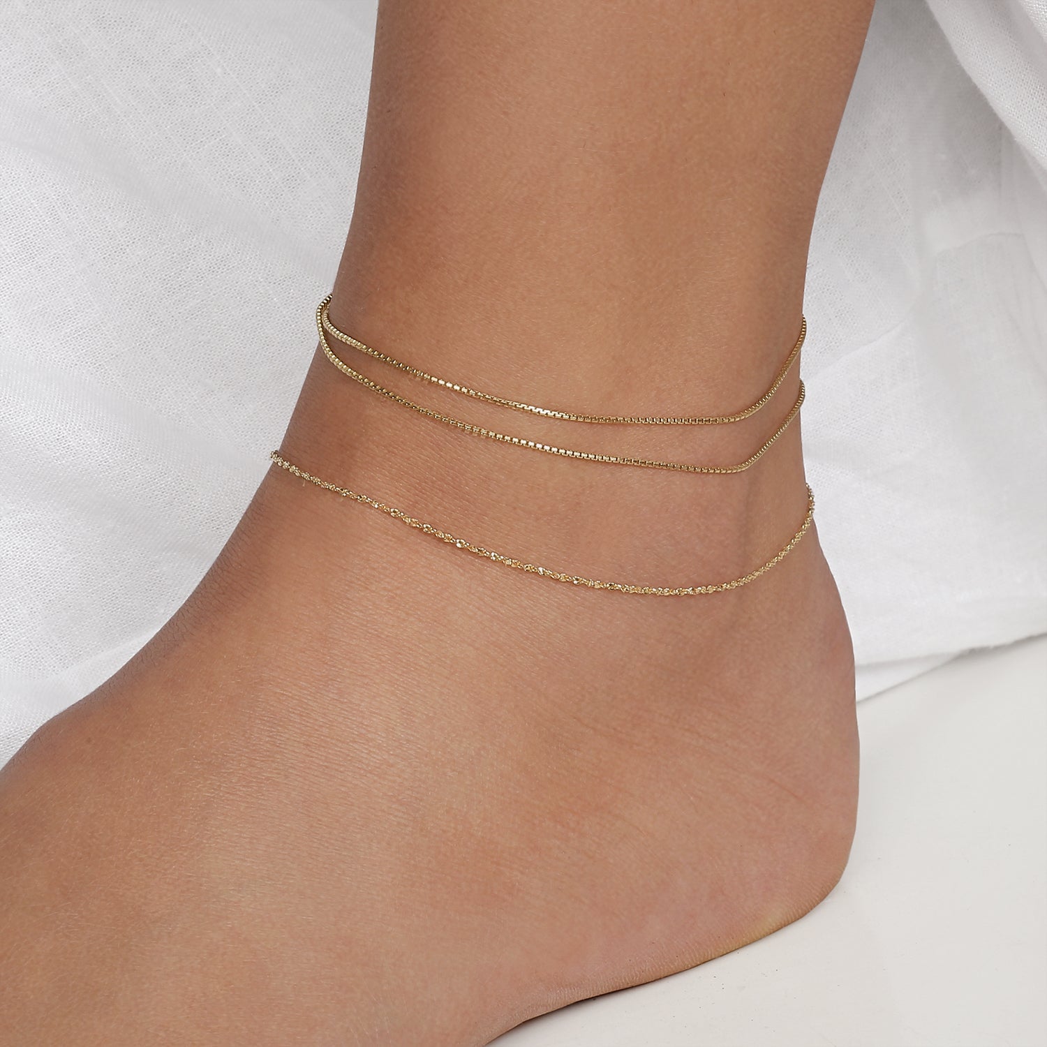 Quinn Anklet Gold