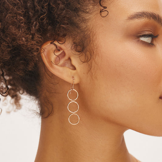 Serena Drop Earrings Rose Gold