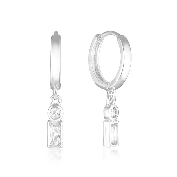 Addison blvd sterling deals silver hoop earrings