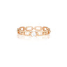 Jacinta Ring with Zirconia Centre Stone in Rose Gold