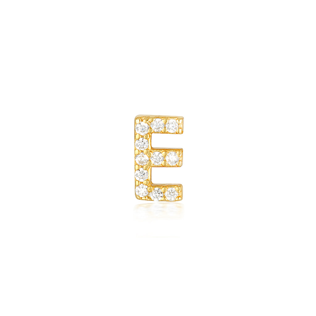 A-Z Letter Earrings Gold