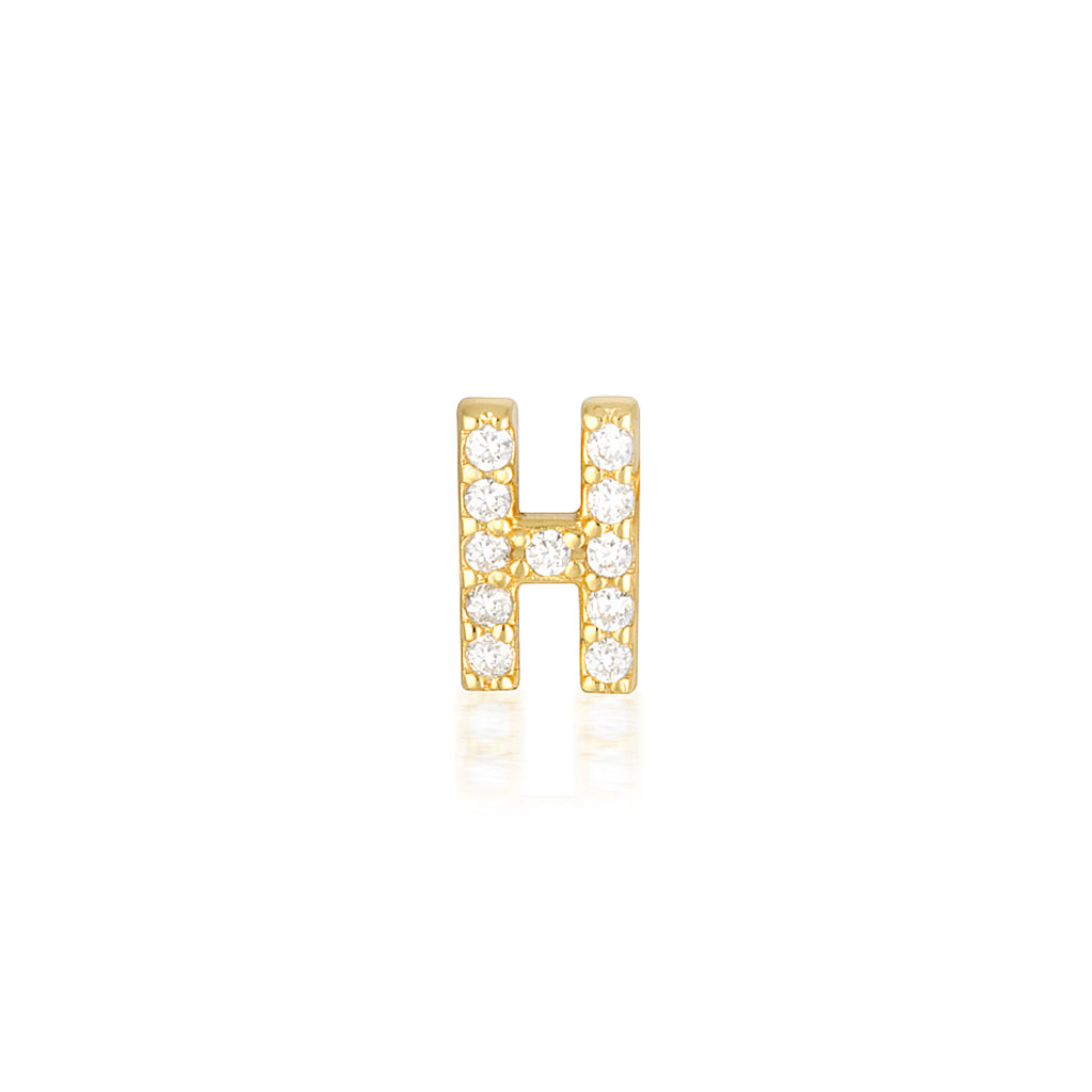A-Z Letter Earrings Gold