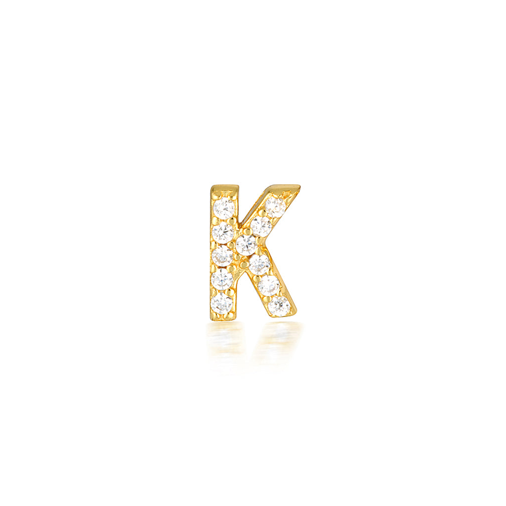 A-Z Letter Earrings Gold