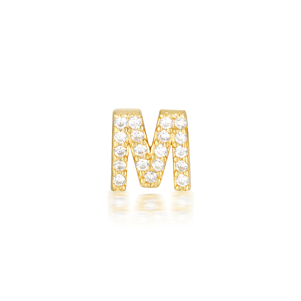 A-Z Letter Earrings Gold