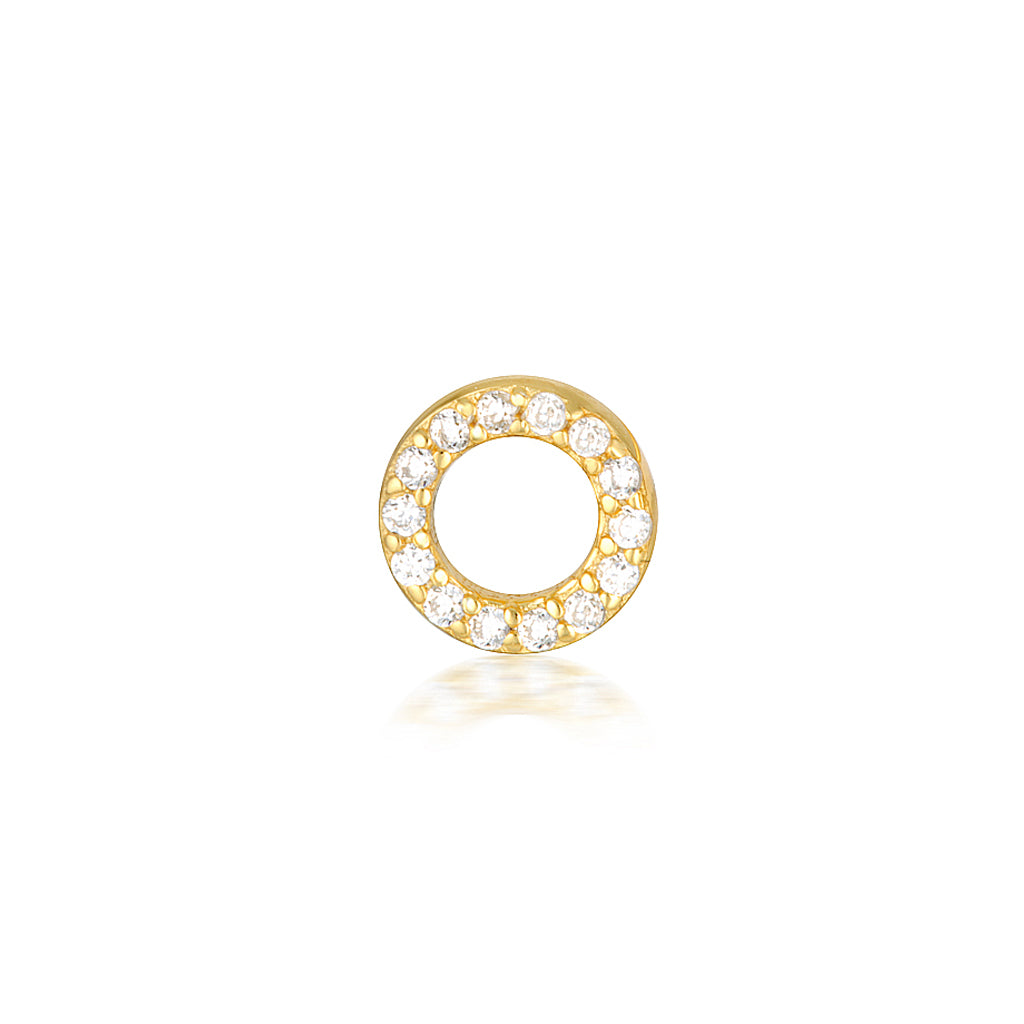 A-Z Letter Earrings Gold