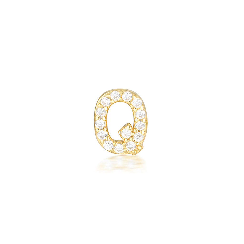 A-Z Letter Earrings Gold