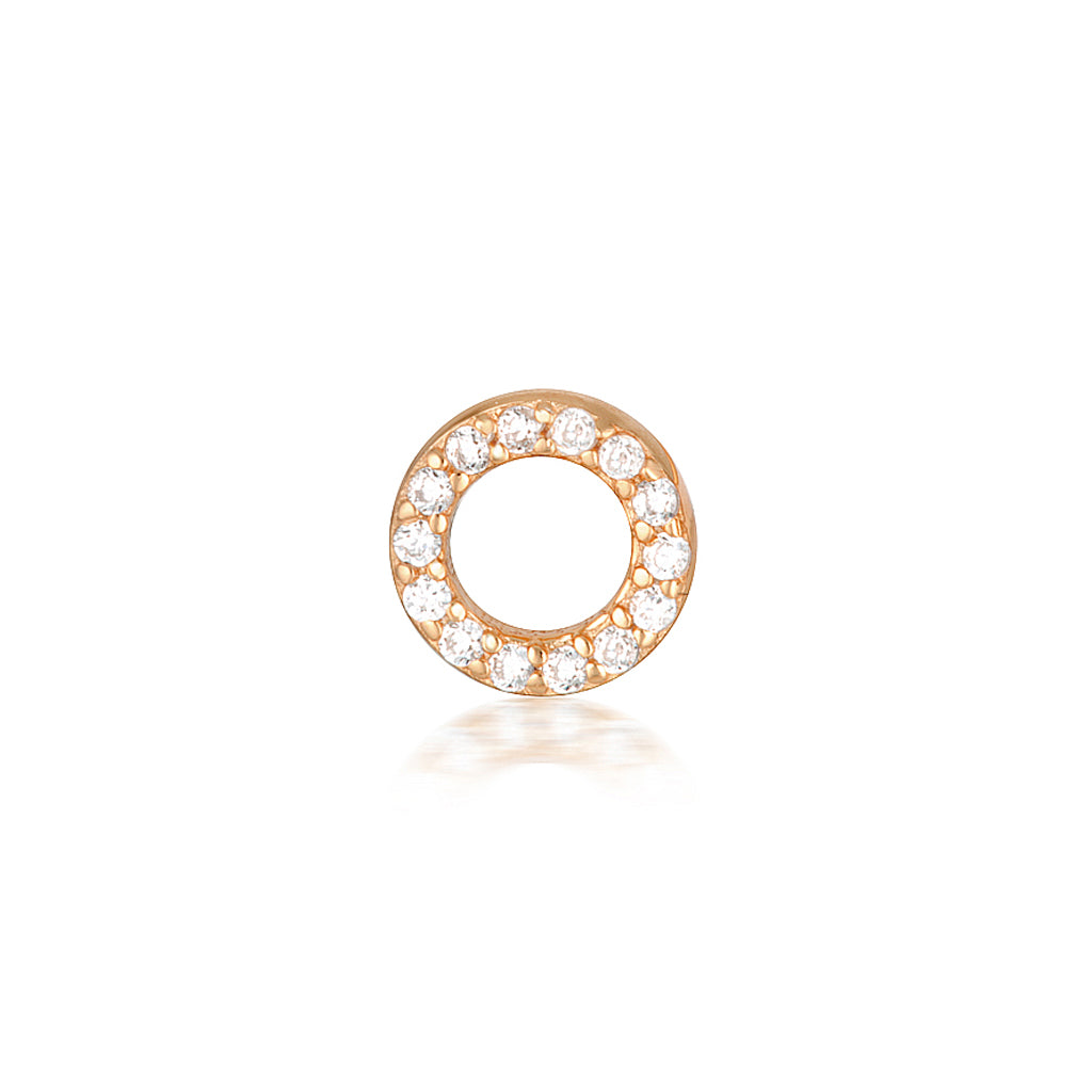 A-Z Letter Earrings Rose Gold