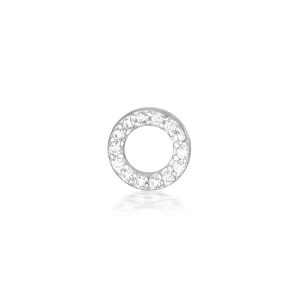 A-Z Letter Earrings Silver