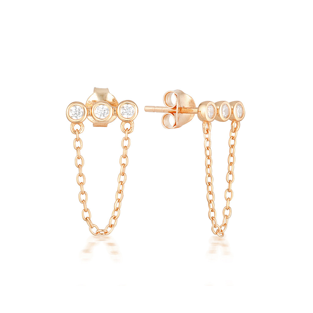 Auguste Earrings Rose Gold