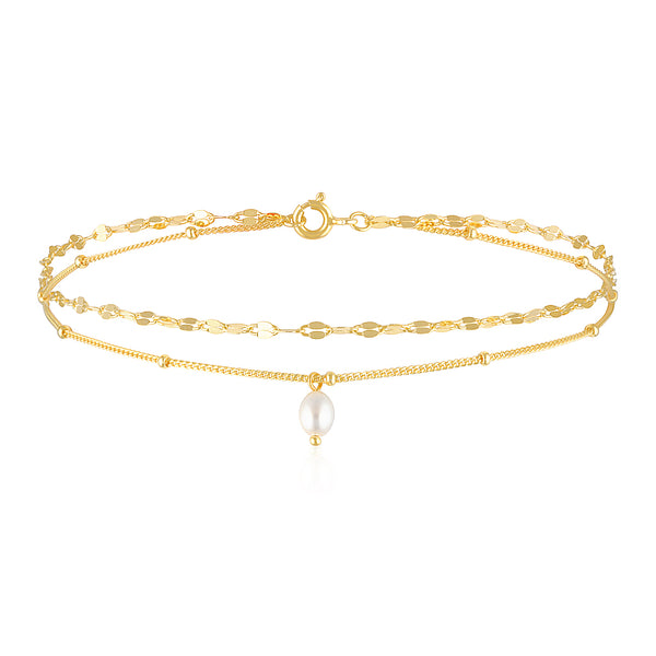 Yellow deals gold anklet